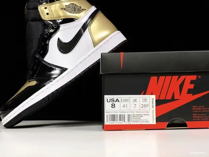 Reps LUCY 861428-007 Air Toe 1 Retro Jordan High Glod 0506